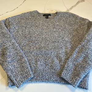 Forever 21 long sleeve grey fleece sweater size S
